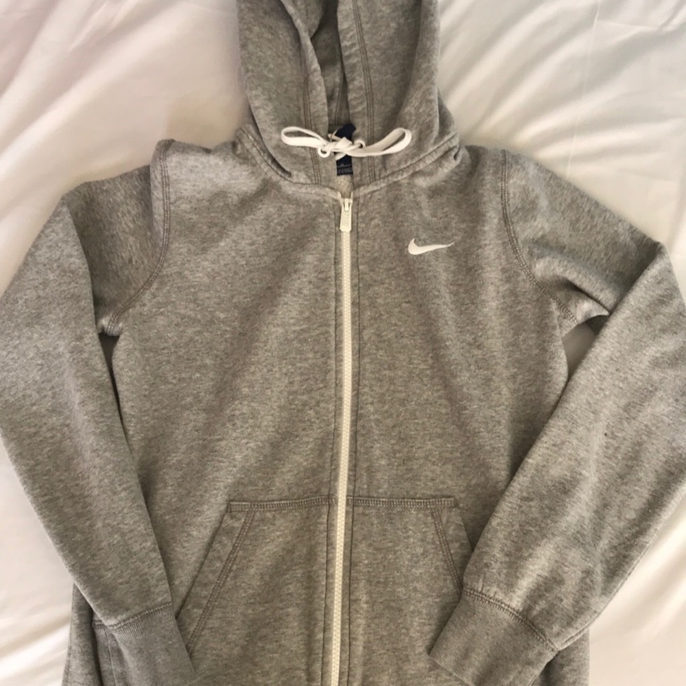 Gray Authentic Nike Zip Up